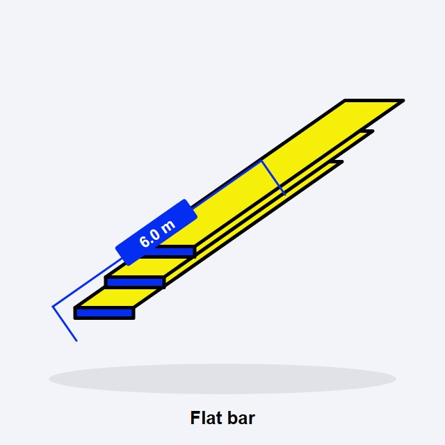 Flat Bar 40 x 5mm x 6m